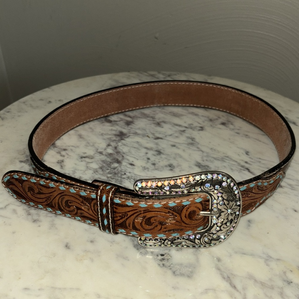 Angel Ranch hand tooled belt